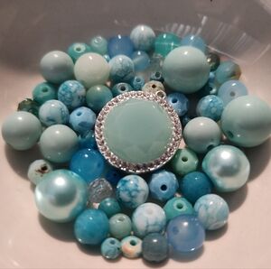 Beads Jewelry Making Bead Soup‎ Crafts DIY Beading Blue Crafts BC187